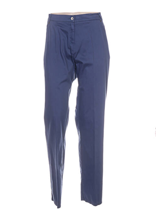 Pantalon droit bleu GUY DUBOUIS pour femme