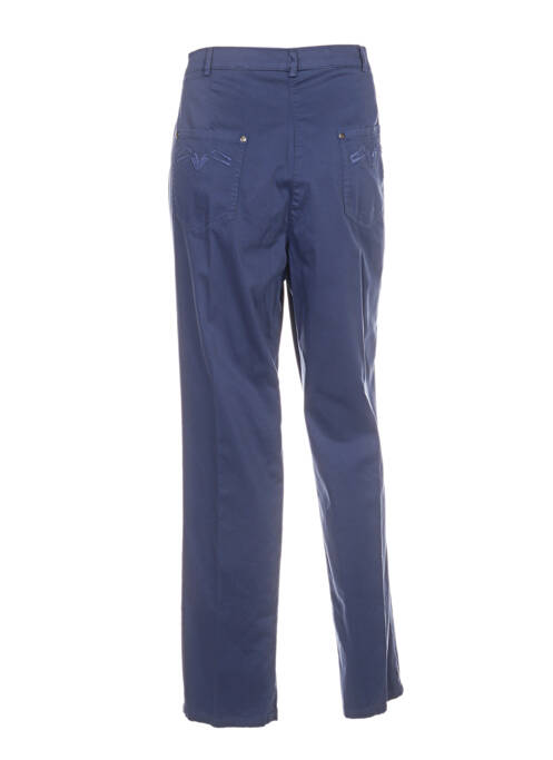 Pantalon droit bleu GUY DUBOUIS pour femme