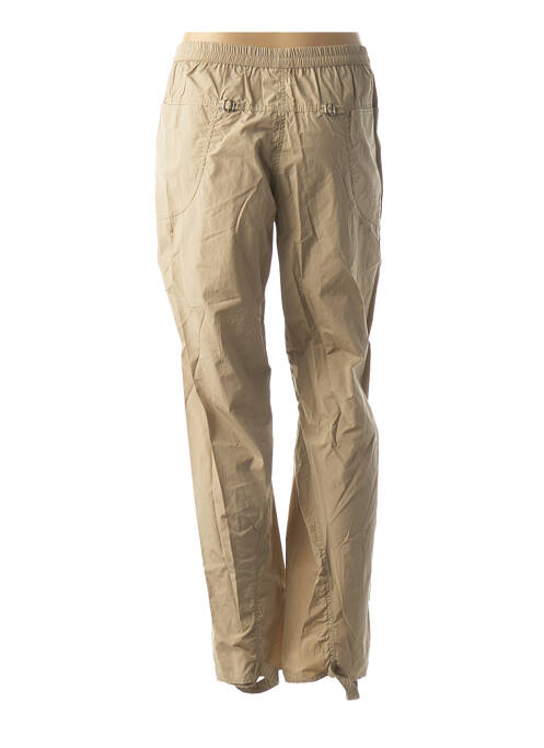 Pantalon droit stretch beige CATY LESCA femme