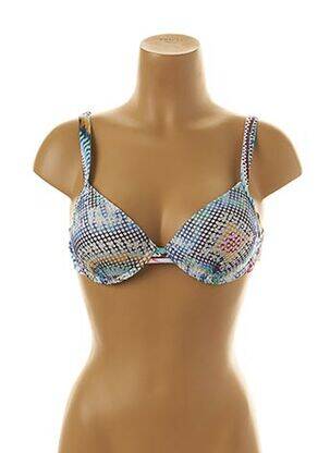 Haut de maillot de bain haut soutien-gorge moulé haut soutien-gorge moulé bleu PROMISE femme