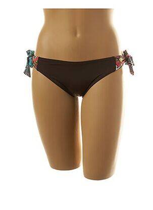 Bas de maillot de bain imprimé fantaisie bikini marron PROMISE femme