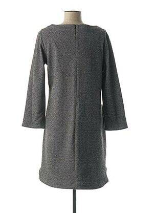 Robe mi-longue manches 3/4 manches 3/4 noir DENIM &DRESS femme