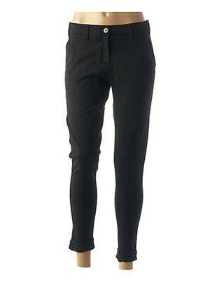 Pantalon 7/8 stretch taille basse noir DENIM &DRESS femme