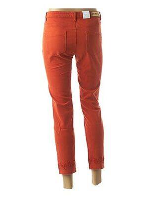 Pantalon 7/8 stretch taille basse orange DENIM &DRESS femme