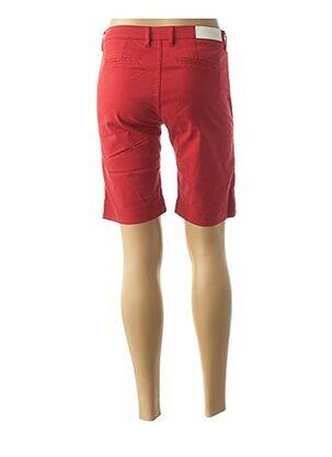 Bermuda coupe droite taille normale rouge COUTURIST femme