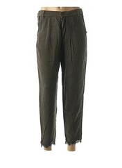 Pantalon 7/8 vert DENIM &DRESS pour femme seconde vue