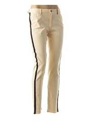 Pantalon chino beige DENIM &DRESS pour femme seconde vue