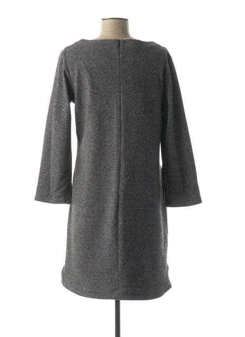 Robe mi-longue manches 3/4 manches 3/4 noir DENIM &DRESS femme