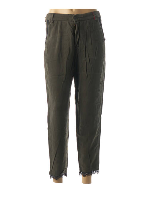 Pantalon 7/8 vert DENIM &DRESS pour femme