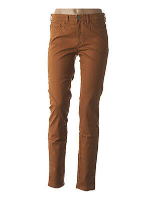 Pantalon slim taille normale marron COUTURIST femme