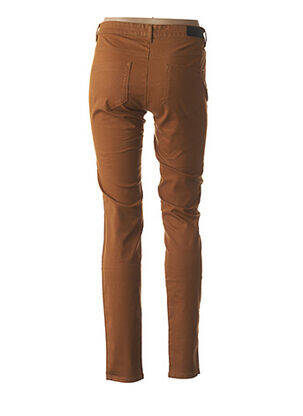 Pantalon slim taille normale marron COUTURIST femme