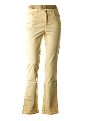 Pantalon taille haute taille haute jaune COUTURIST femme