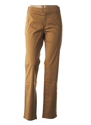 Pantalon coupe droite taille normale marron COUTURIST femme