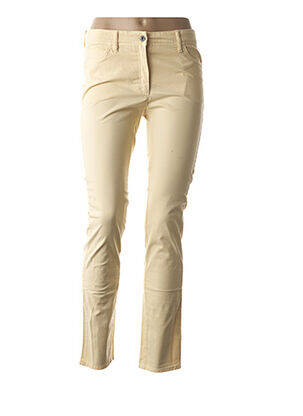 Pantalon taille haute taille haute jaune COUTURIST femme