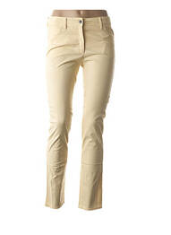 Pantalon slim taille haute jaune COUTURIST femme