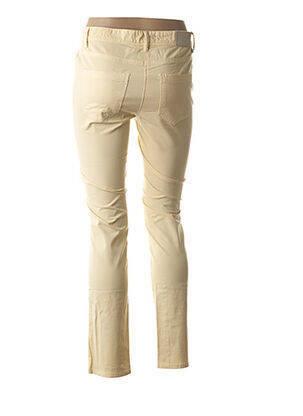 Pantalon taille haute taille haute jaune COUTURIST femme