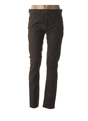 Pantalon taille haute taille haute marron COUTURIST femme