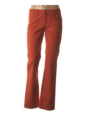 Pantalon coupe droite taille basse rouge COUTURIST femme
