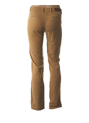 Pantalon coupe droite taille basse marron COUTURIST femme