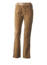 Pantalon coupe droite taille basse marron COUTURIST femme