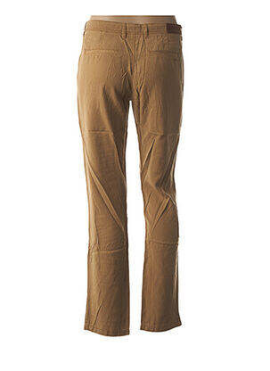 Pantalon coupe droite taille basse marron COUTURIST femme