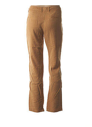 Pantalon coupe droite taille basse marron COUTURIST femme