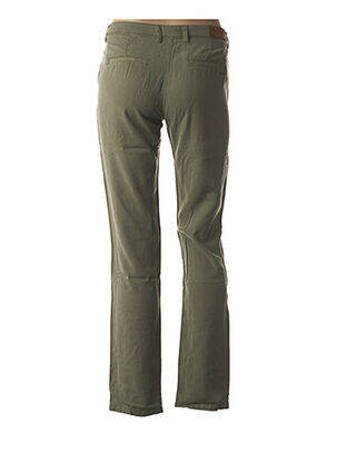 Pantalon coupe droite taille basse vert COUTURIST femme