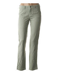 Pantalon coupe droite taille basse vert COUTURIST femme
