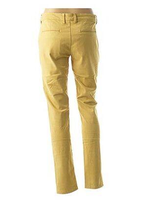 Pantalon slim taille normale jaune COUTURIST femme