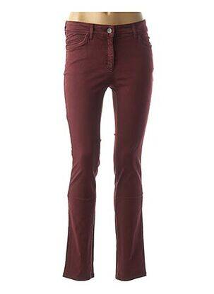 Pantalon slim taille normale rouge COUTURIST femme