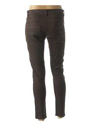 Pantalon skinny taille basse marron COUTURIST femme