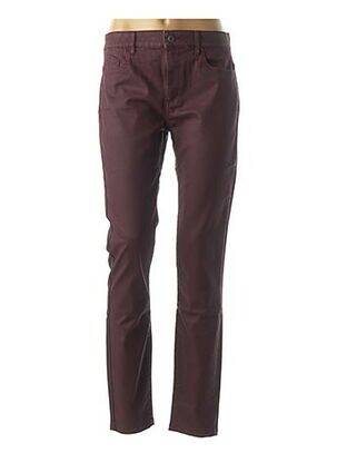 Pantalon poches taille normale rouge COUTURIST femme