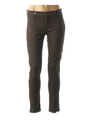 Pantalon poches taille basse marron COUTURIST femme