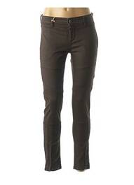 Pantalon poches taille basse marron COUTURIST femme