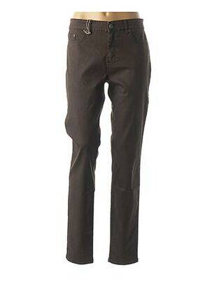Pantalon poches taille normale marron COUTURIST femme