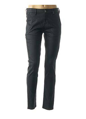 Pantalon tissage enduit taille normale noir COUTURIST femme