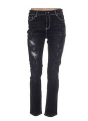Jeans coupe slim noir LESLIE pour femme seconde vue