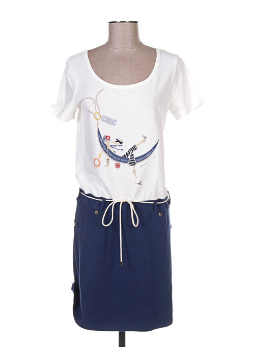 Robe mi-longue bleu ANANKE pour femme