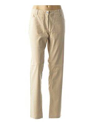 Pantalon droit beige BX pour femme