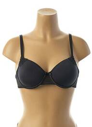 Soutien-gorge effet matière satinée noir GEMMA femme