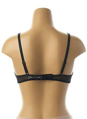 Soutien-gorge effet matière satinée noir GEMMA femme