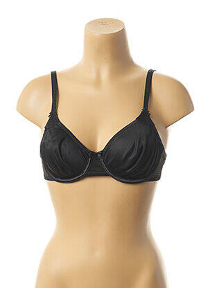Soutien-gorge effet matière satinée noir GEMMA femme