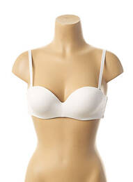 Soutien-gorge broderie haut bandeau blanc GEMMA femme