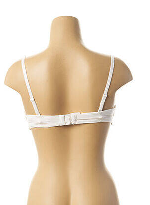 Soutien-gorge broderie haut bandeau blanc GEMMA femme