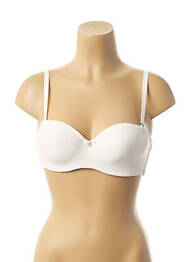 Soutien-gorge fermeture agrafe haut bandeau blanc GEMMA femme