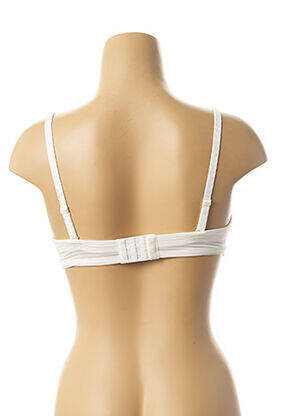 Soutien-gorge fermeture agrafe haut bandeau blanc GEMMA femme