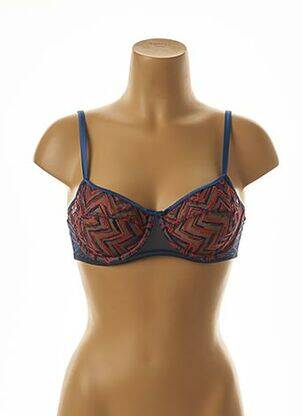 Soutien-gorge broderie bleu VANITY FAIR femme