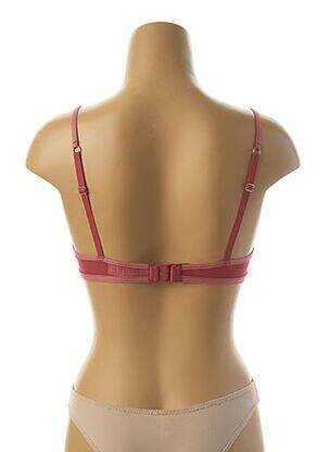 Soutien-gorge effet matière satinée haut soutien-gorge moulé rose VANITY FAIR femme