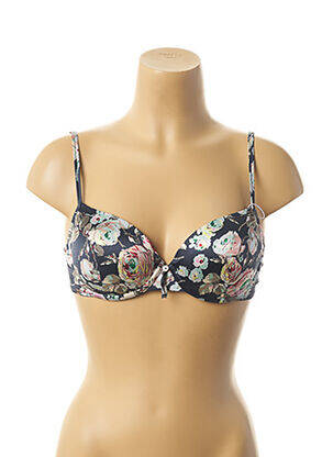 Soutien-gorge effet matière satinée haut soutien-gorge moulé bleu VANITY FAIR femme