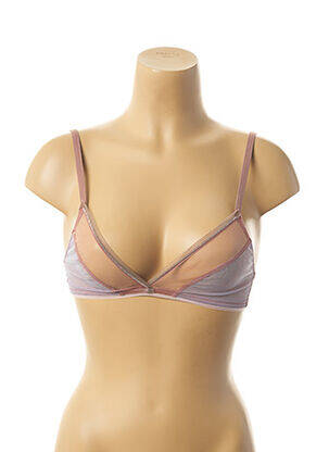 Soutien-gorge légère et transparente haut triangles rose VANITY FAIR femme